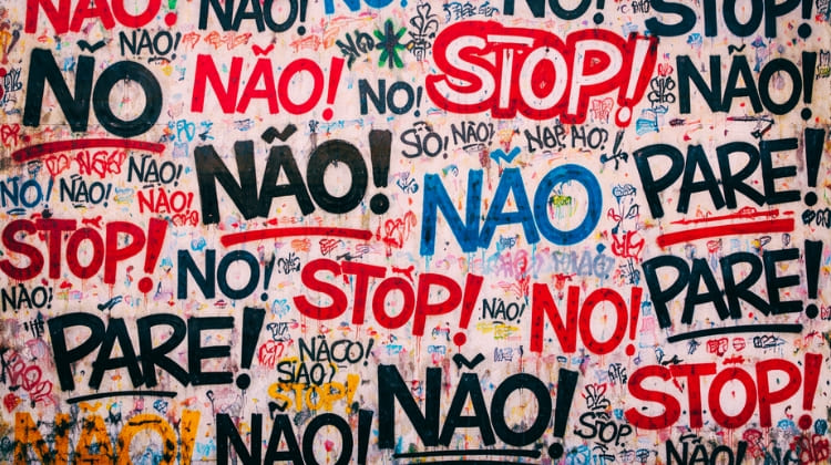 A hercúlea arte de dizer Não